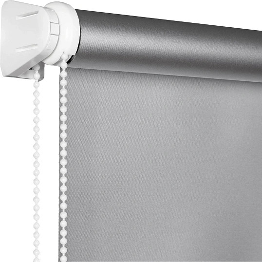 Рулонная штора Комус Мебель blackout silver 537837 V2, 80х160, серый