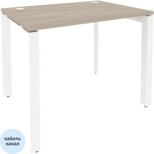 Стол ONIX-П П на металлокаркасе O.MP-SP-1.7 аттик дуб/белый Ш980