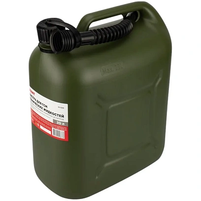 Канистра для ГСМ и тех.жидк., вертик, 20л, пласт, усиленная REXANT 80-0206