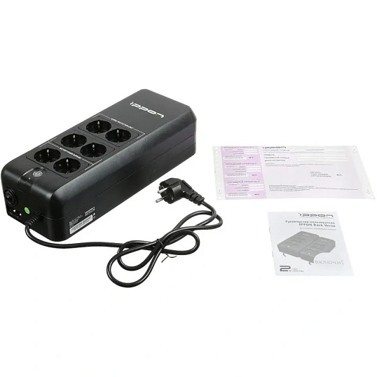 ИБП Ippon Back Verso 800 800ВА 420Вт EURO(4+2) черный