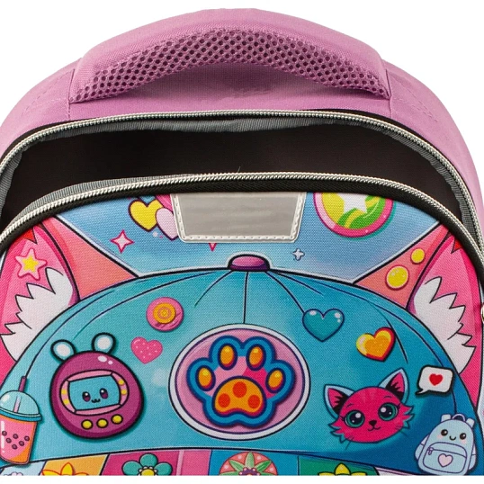 Ранец Комус Класс Light1 Девочка кошка,  1 отд, эргоном