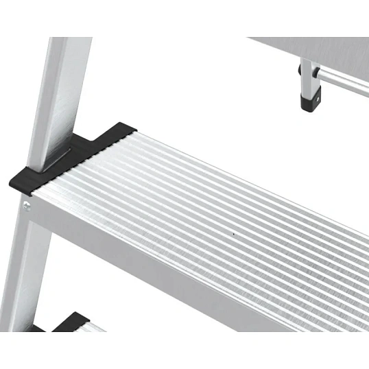 Стремянка алюминиевая 6ст. с лотком, 12см ступенька, Zalger, арт. 211-6