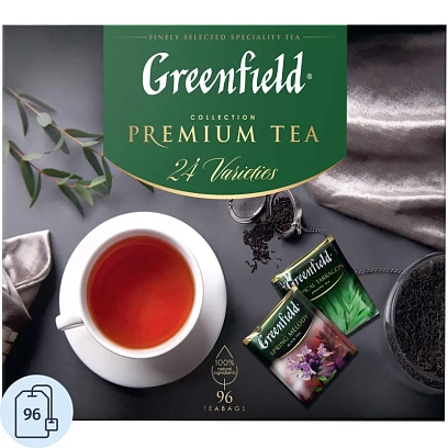 Чай Greenfield Premium Tea Collection 24 сорта, 96пак 1782-08/1970-08