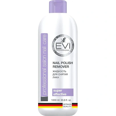 Жидкость для снятия лака EVI professional с ацетоном 1000мл