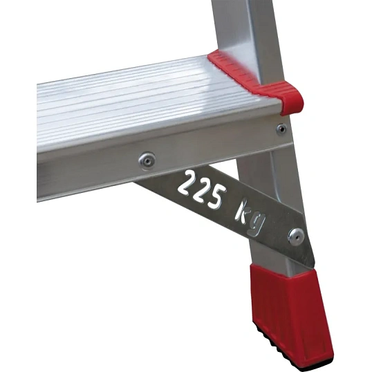 Стремянка алюминиевая усиленная 225 кг 3 ступени, Новая Высота  3110103