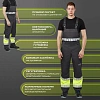 Полукомбинезон летний мужской Равелин лим./графит (р.56-58) 170-176