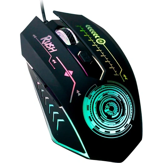 Мышь компьютерная Smartbuy RUSH Mission проводная черная (SBM-727G-K)/40