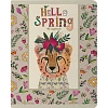 Тетрадь общая А5 ,48л, клетка,скрепка, HELLO SPRING, 5 шт в уп,7-48-448/5
