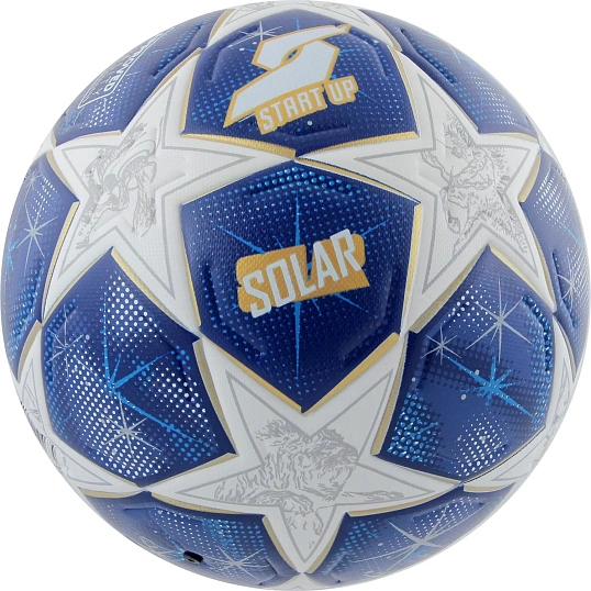 Мяч футбольный Start Up Solar white/blue, р5, пу, 371783