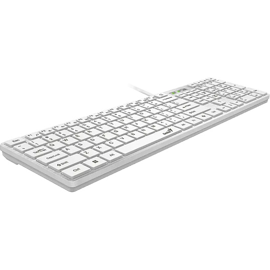 Клавиатура Genius проводн. SlimStar 126 белый