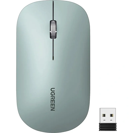 Мышь компьютерная Ugreen MU001 (90374) зеленый WLS