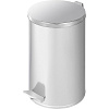 Ведро мусорное с педалью 20л стальное, хром, 250х400мм