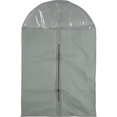 Чехол для одежды из спанб. Luscan с прозр.верхом, 60х90см, серый, HD-HH004