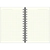 Бизнес-тетрадь Infolio 14x20см 96л клетка спираль Цветы, серый I1771/grey