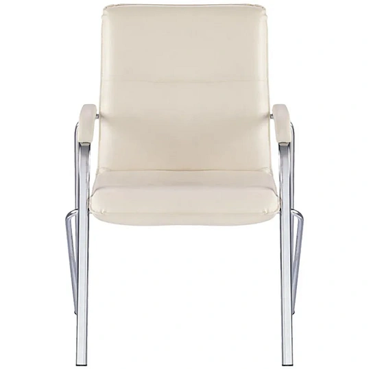 Конференц-кресло UA_EChair SAMBA Chrome к/з бежев./к/з (V-18)