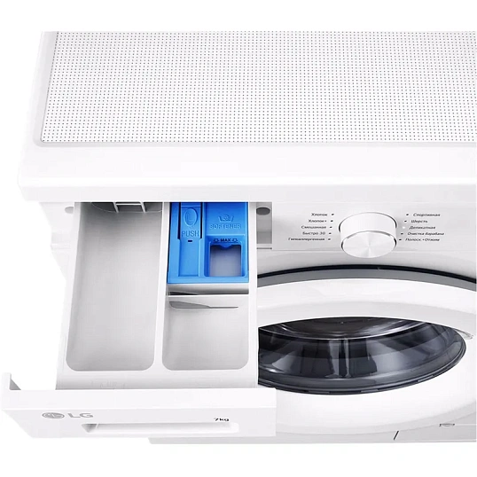 Стиральная машина LG F2Y1HS3W кл.:A фронт. макс.:7кг белый инвертер