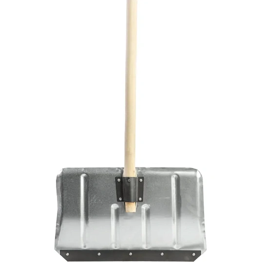 Лопата д/уборки снега ЛТР 50х30х140 см стальн/ковш(оцинк) с дерев/черенком