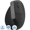 Мышь компьютерная Logitech MX Vertical черн.4000dpi BT/R USB 4b(910-005451)