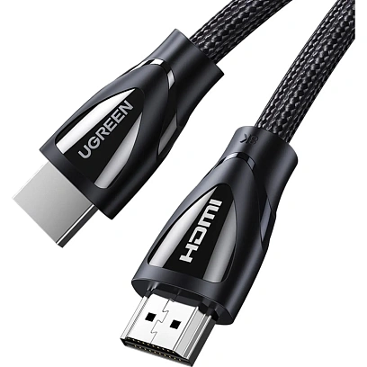 Кабель UGREEN HD140 (80405) HDMI 2.1 Male to Male 8K Braided Cable.5м.черн