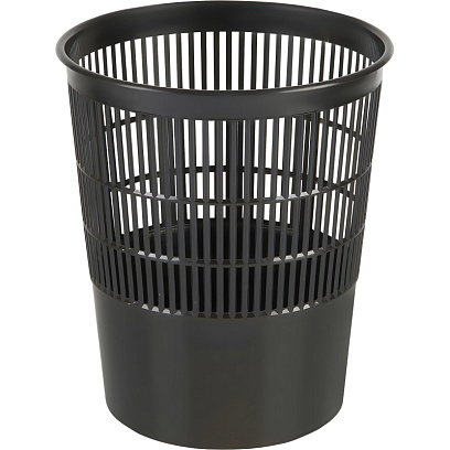 Корзина для мусора офисная 14л пластик, черная Luscan 'КР510