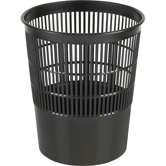Корзина для мусора офисная 14л пластик, черная Luscan 'КР510