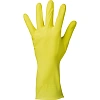 Перчатки Luscan резиновые латекс хлопковое напыление желтые р L (5 пар/уп)