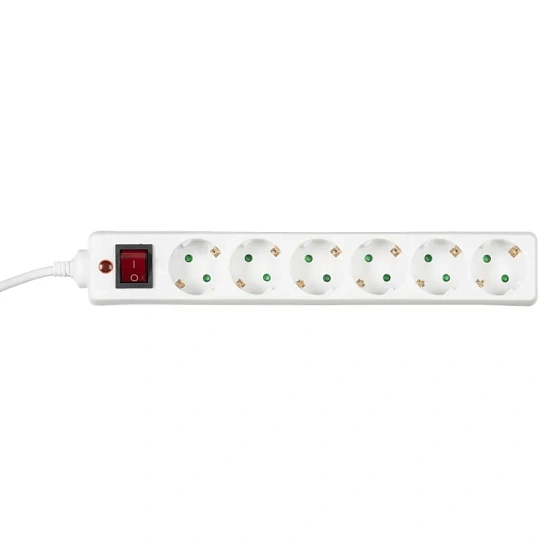 Сетевой фильтр BigTech CD6-3W1 (6р/3м/10А/2500Вт 1мм 2500Вт)