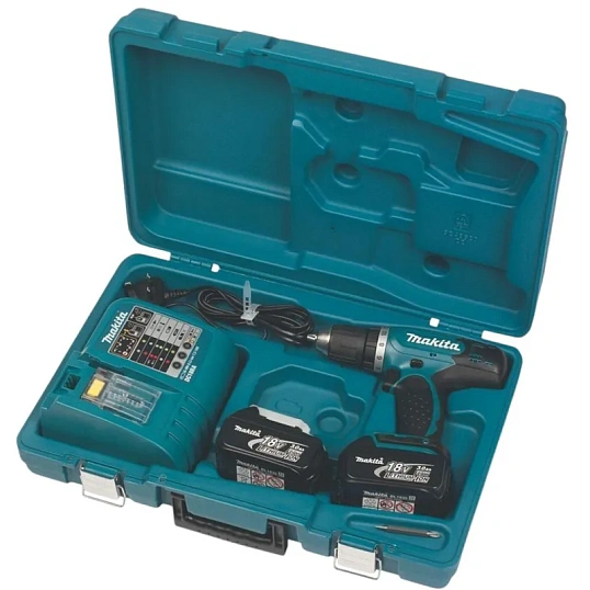Дрель-шуруповерт ак Makita DDF453RFE 18В 2х3АчLi-ion БЗП-13мм DDF453RFE