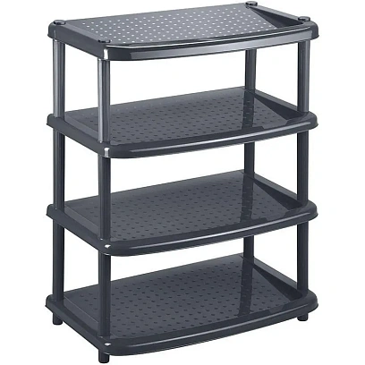 Этажерка BP_ для обуви ПАОЛА 4 полки 490Х310Х780мм Черный