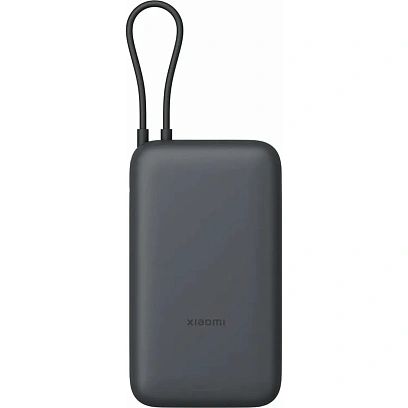 Внешний аккумулятор с встр.каб. Xiaomi BHR9740GL 20000mAh GL Dark Gray