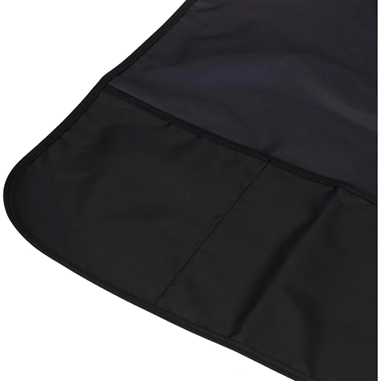 Фартук для труда Комус Класс 535x445 мм 2 кармана, нарукавн, Черный ФН 45