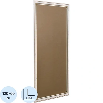 Зеркало МГЛ_ настенное 121Б (600x1200) багет ПВХ белый