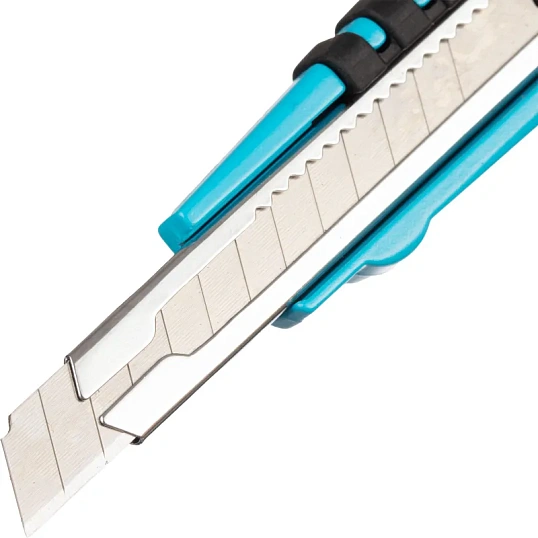 Нож универсальный TOPFORT 9 мм алюминиевый мет направл