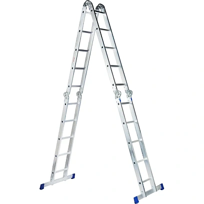 Лестница шарнирная алюминиевая 4х5 ступеней Комус      