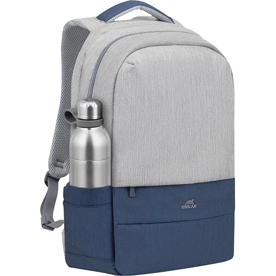 Рюкзак для ноутбука RIVACASE 7567 grey/dark blue 17.3/6