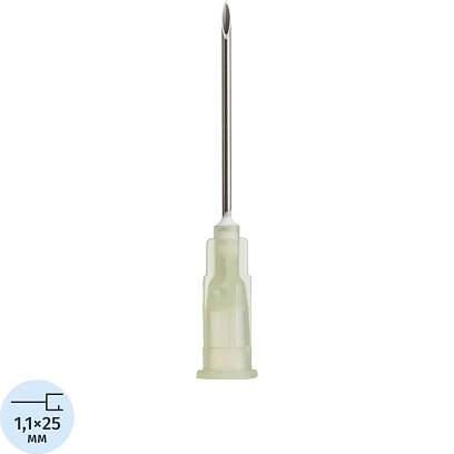 Игла инъекционная 19G (1,1х25 мм), Paramed 100 шт/уп