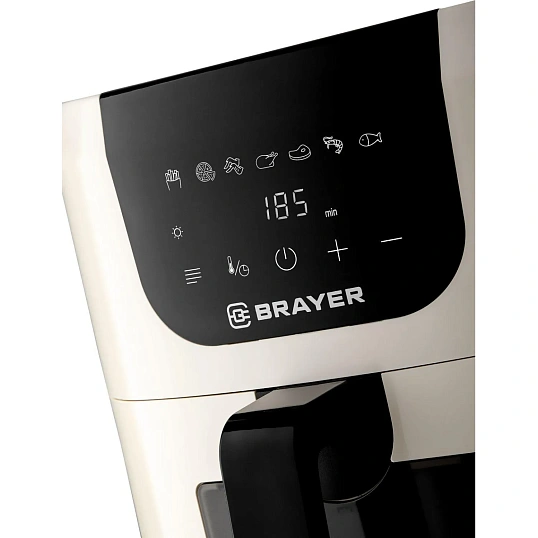 Аэрогриль BRAYER 2043BR,1500Вт,5л,t.200С,съем реш,тайм, LCD-дисплей,7 прогр