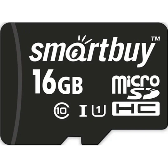 Карта памяти SmartBuy microSDHC 16Gb UHS-I Cl10 +ад, SB16GBSDCL10-01