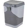 Контейнер для мусора с педалью 8 л., серый, 427