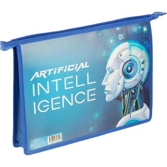 Папка для тетрадей А4 пластиковая ИСКУССТВЕННЫЙ ИНТЕЛЛЕКТ 2024