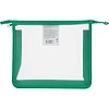 Папка для тетрадей Комус КлассА5,пласт,зелен.1 отд,молн,240х205х40,ПТ-750