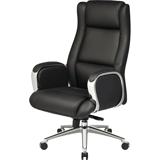 Кресло BN_Jl_Руководителя Echair-545 ML кожа черная, хром