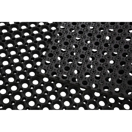 Коврик входной резиновый Luscan Professional 80x120х1,6 см черный