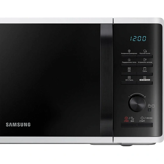 Микроволновая печь Samsung MG23K3515AW/BW,800Вт,23л,бел/черн