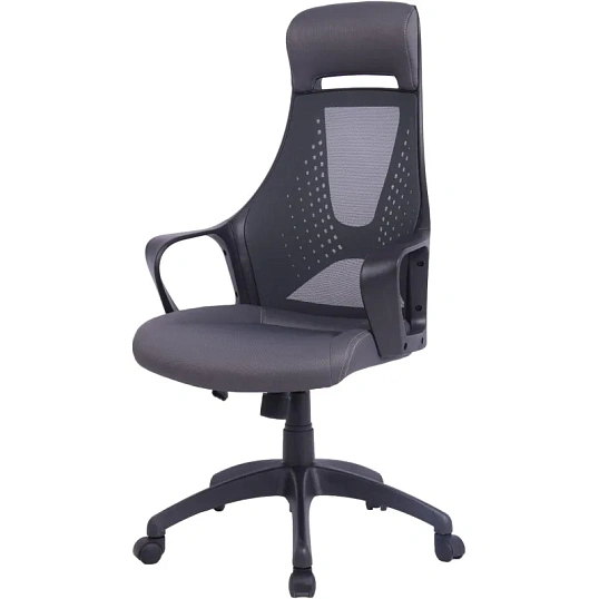 Кресло BN_Hg_EChair-578 TC сетка/ткань черный, пластик черный