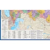Карта настенная РФ политико-административная 1:3млн.,3,0х1,6м