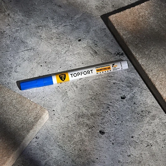 Маркер лаковый TOPFORT Paint 1 мм синий