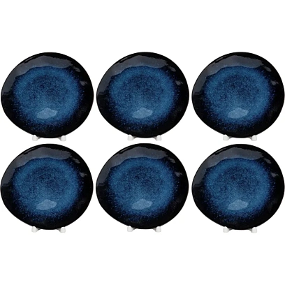 Набор тарелка мелкая 200х180мм ПУРАН, 6шт в упаковке. арт.209-27011