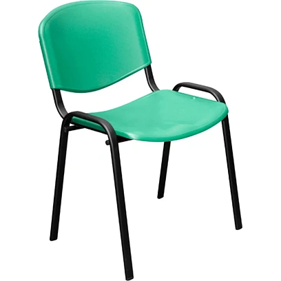 Стул UP_EChair Rio(ИЗО) черн, пластик зеленый