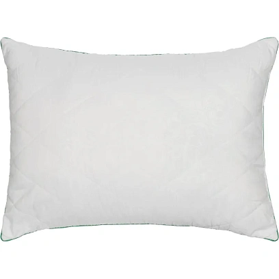 Подушка Luscan 50х70 см стеганая микрофибра, с цветным кантом